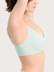 Basic Seamless Deep V Neck Cooling Bra - Smart Size